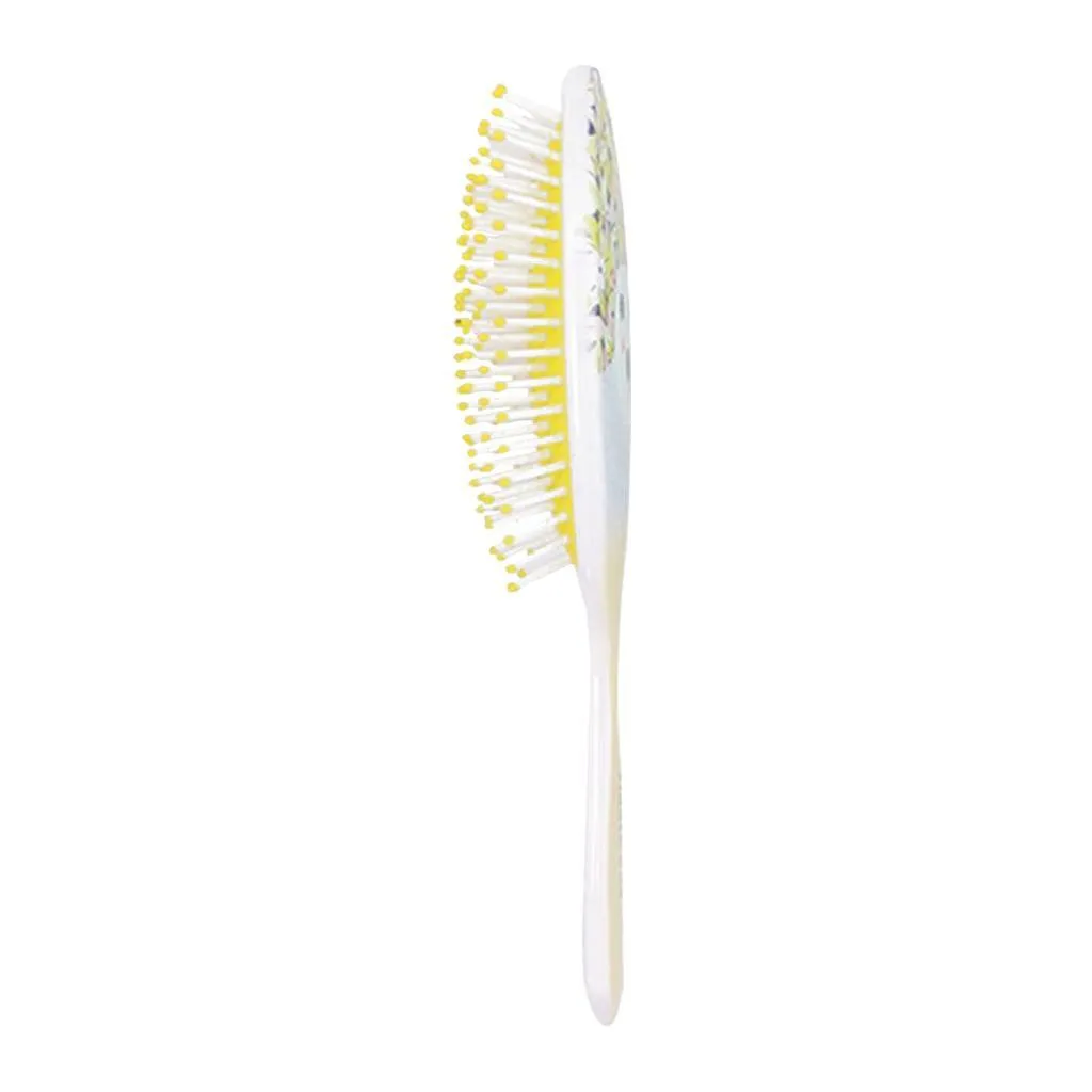 1 Piece Cute Cartoon Pattern Hair Brush PVC Massage Comb for Girl Yellow