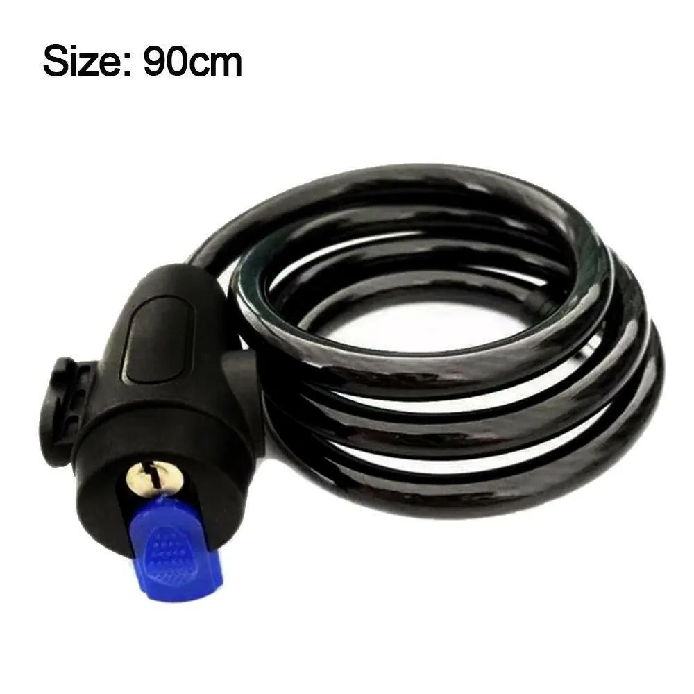 90cm Heavy Duty Strong Motorcycle Padlock Lock Bike Chain  Lock Metal Anti-Theft withTwo key Security Reinforce Bicycle Lock