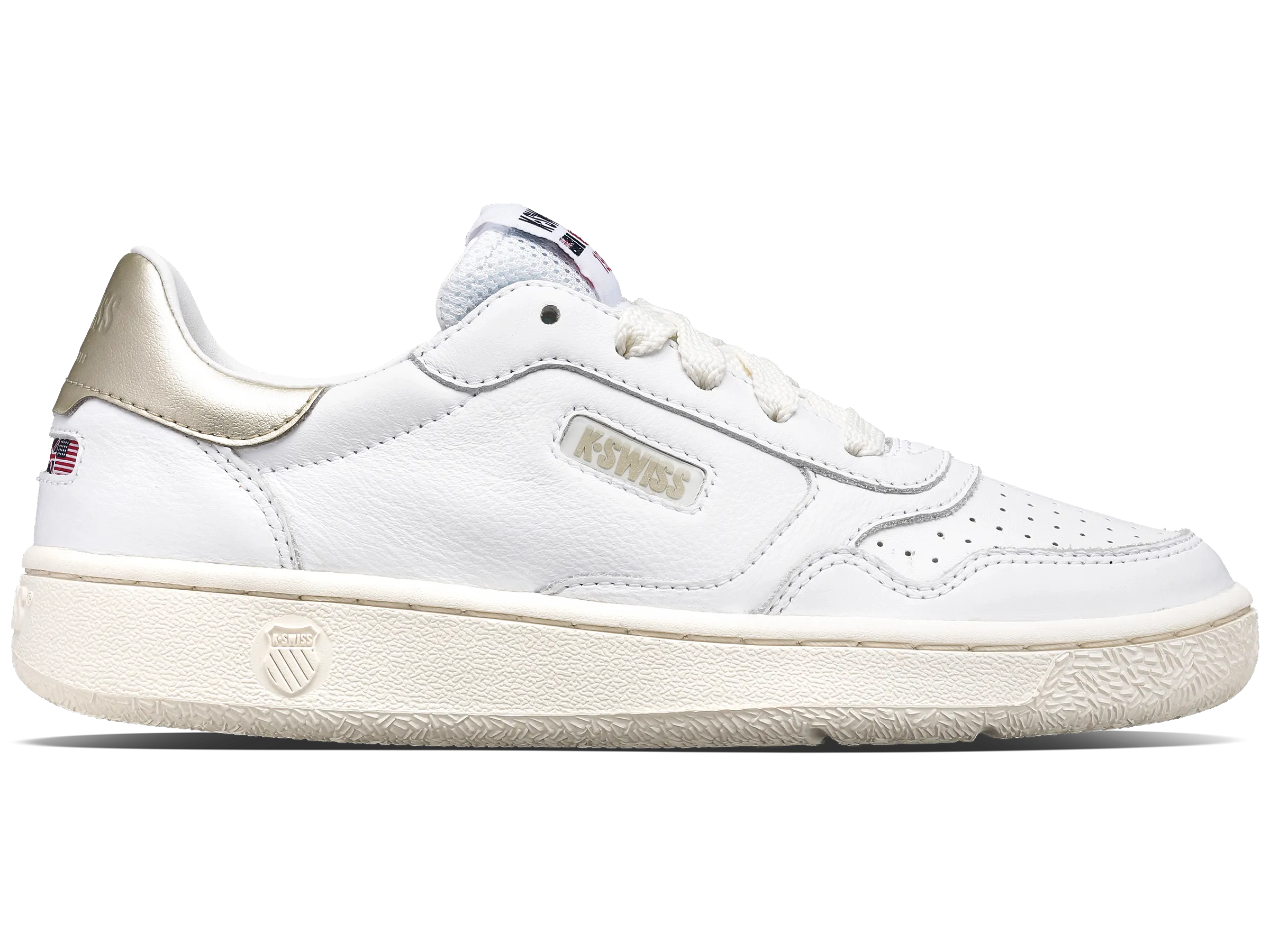 97752-970-M | SLAMMCOURT CC LTH | WHITE/CHAMPAGNE