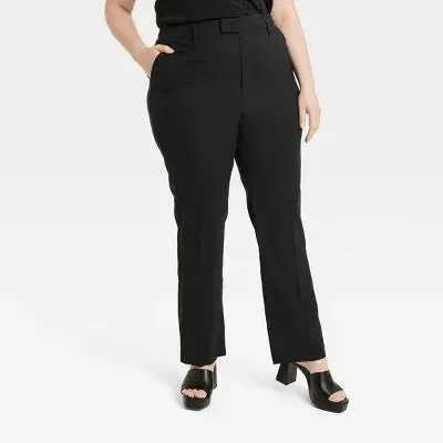 A New Day Women's Straight High Rise Stovepipe Trousers