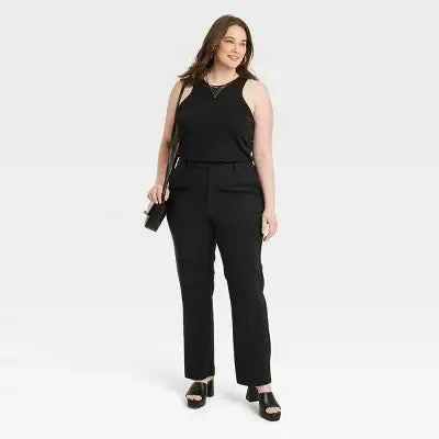 A New Day Women's Straight High Rise Stovepipe Trousers