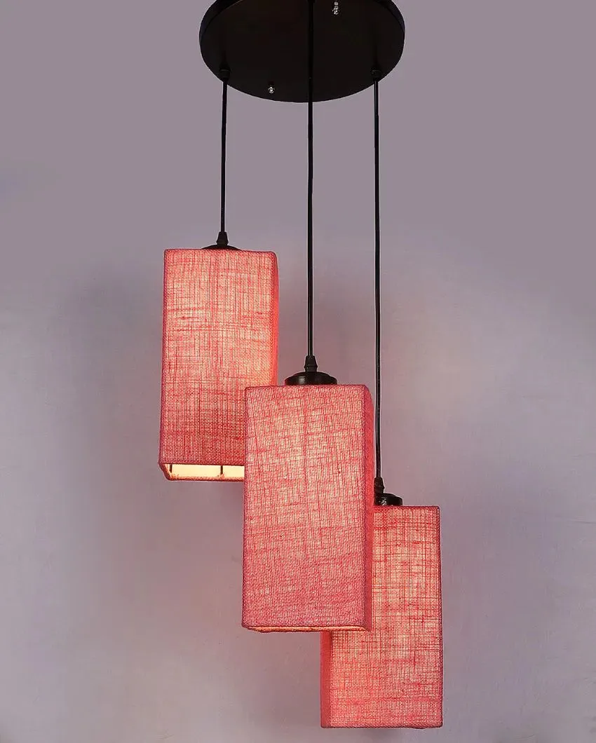 Aesthetic Square Cotton Cluster Hanging Lamp