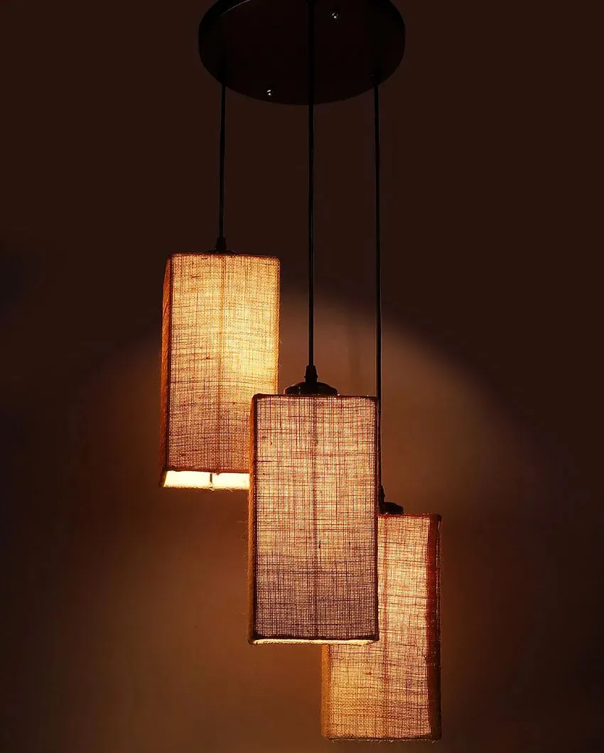 Aesthetic Square Cotton Cluster Hanging Lamp