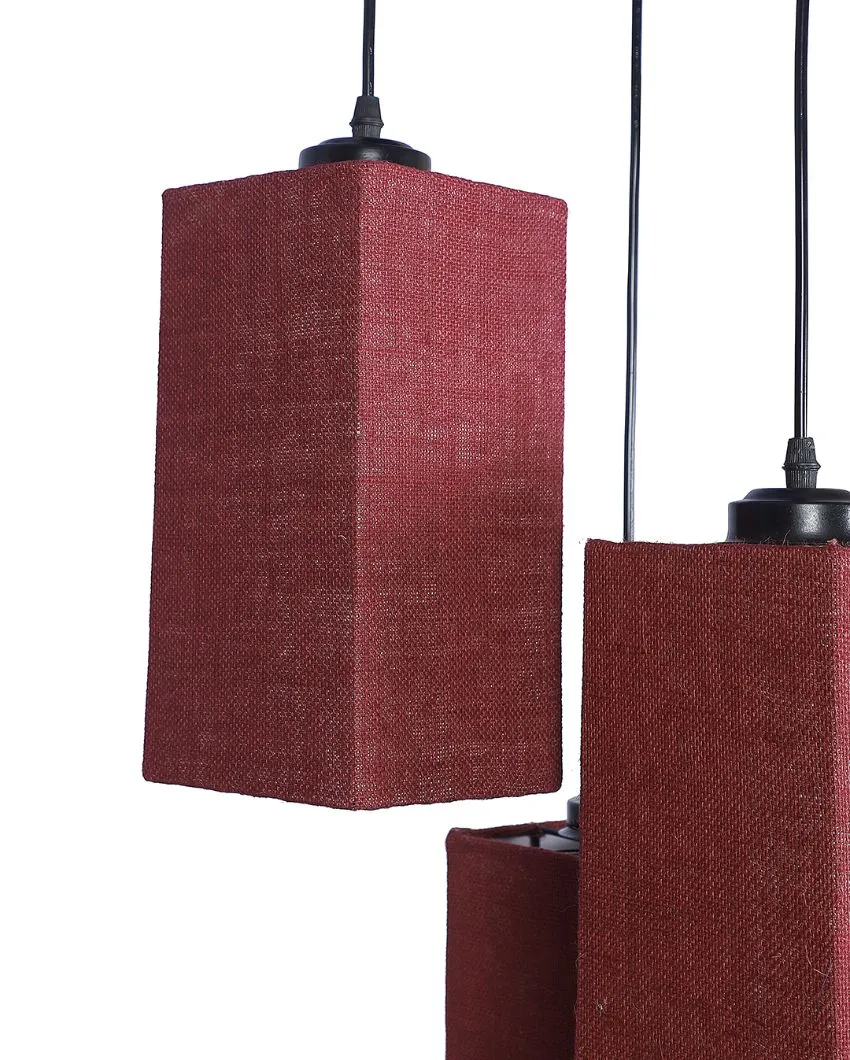 Aesthetic Square Cotton Cluster Hanging Lamp