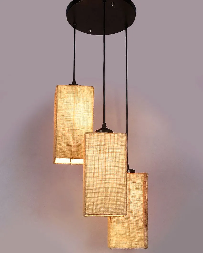 Aesthetic Square Cotton Cluster Hanging Lamp