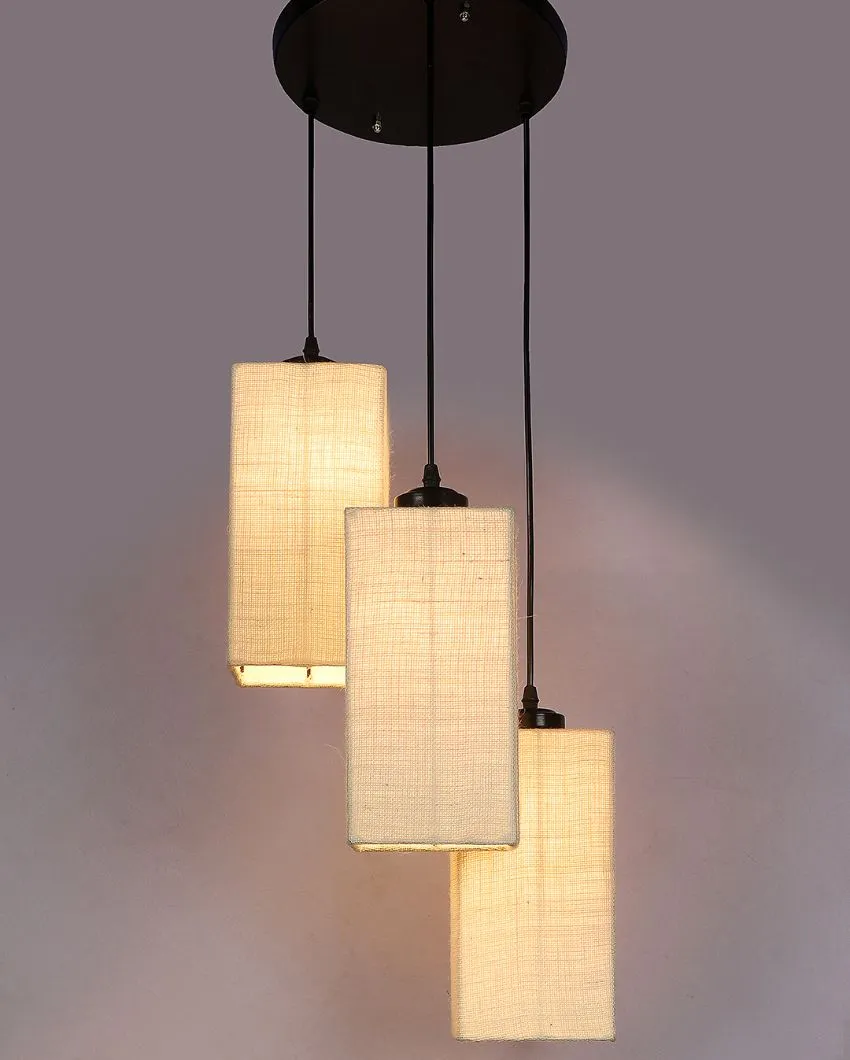 Aesthetic Square Cotton Cluster Hanging Lamp