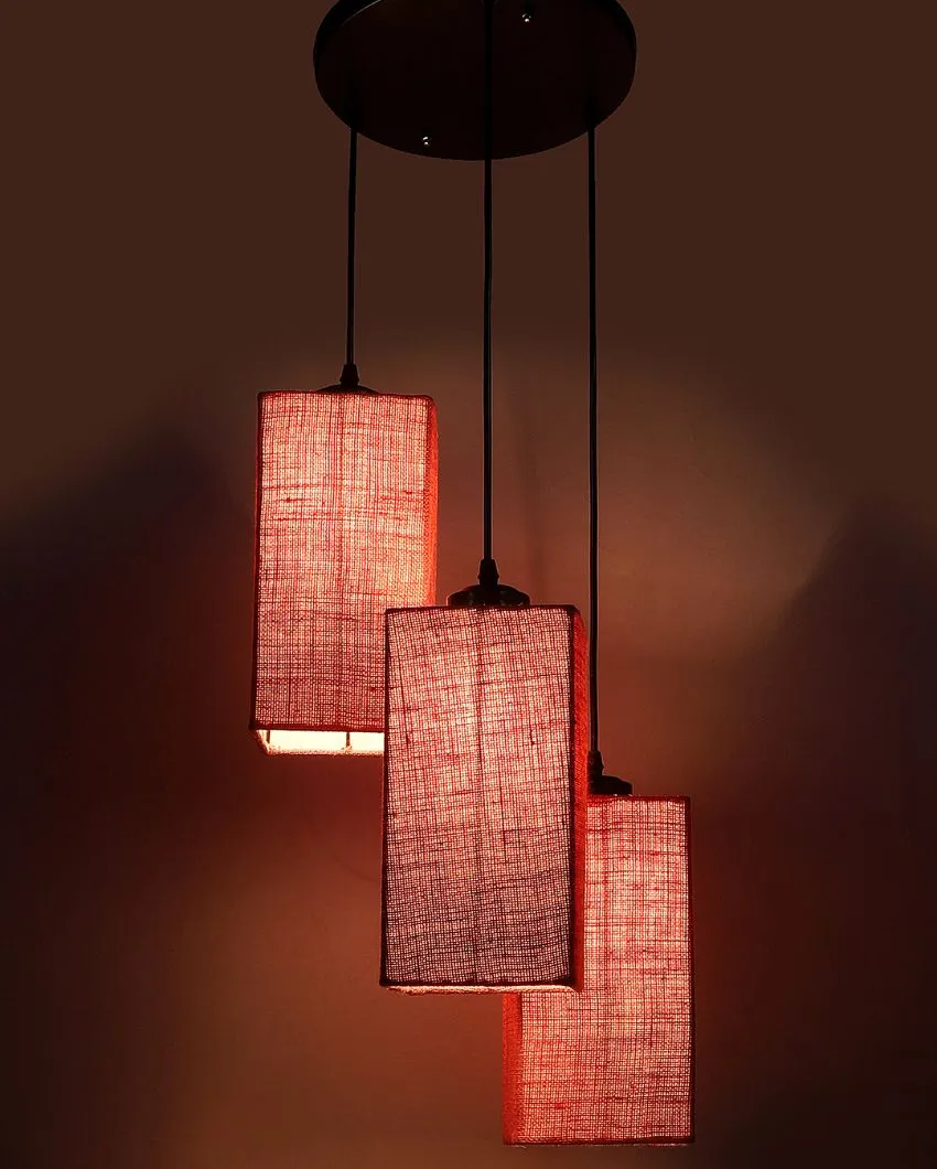 Aesthetic Square Cotton Cluster Hanging Lamp