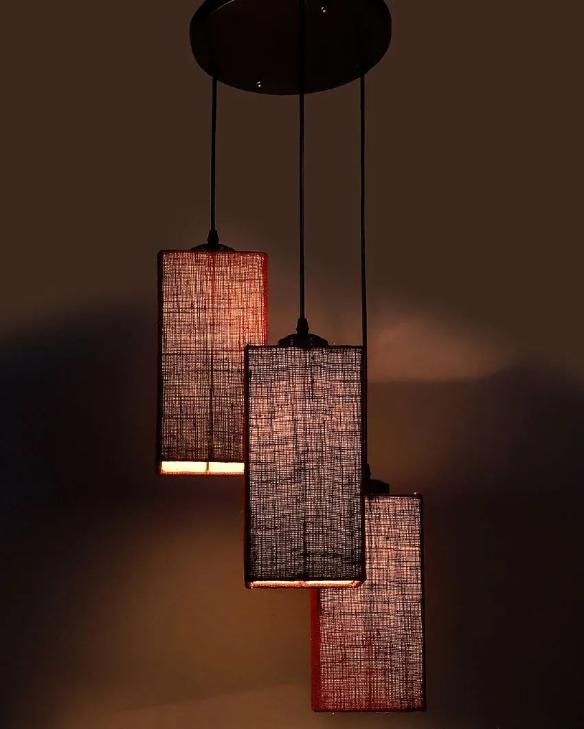 Aesthetic Square Cotton Cluster Hanging Lamp