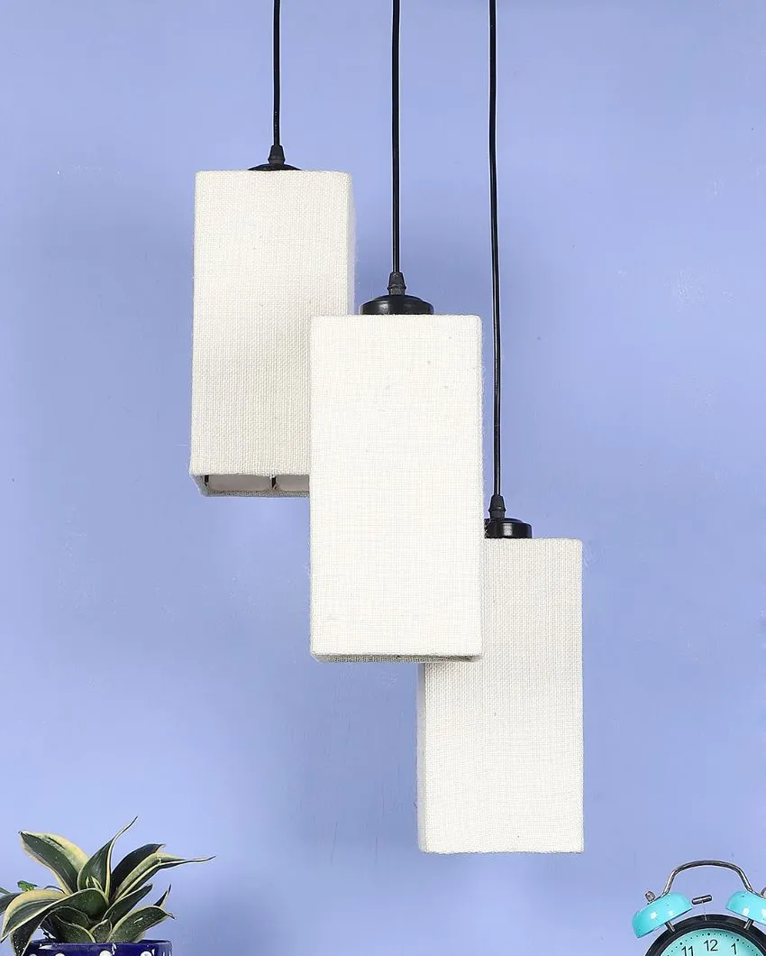 Aesthetic Square Cotton Cluster Hanging Lamp