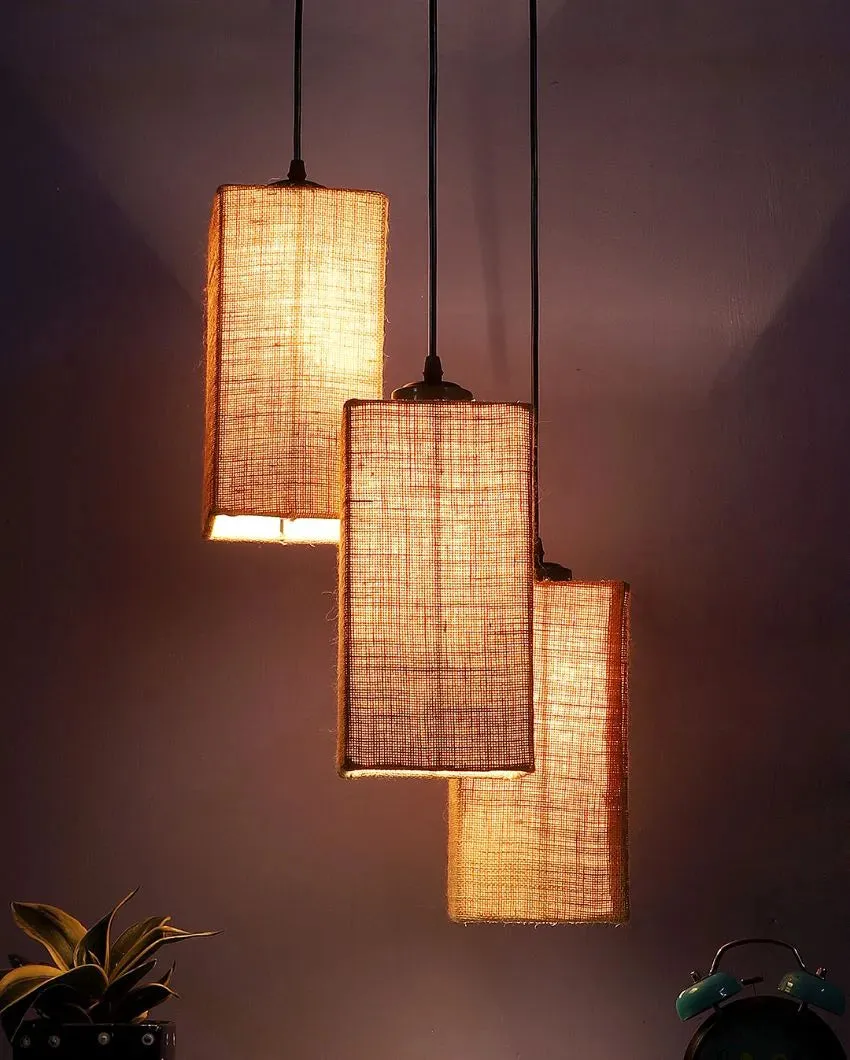 Aesthetic Square Cotton Cluster Hanging Lamp