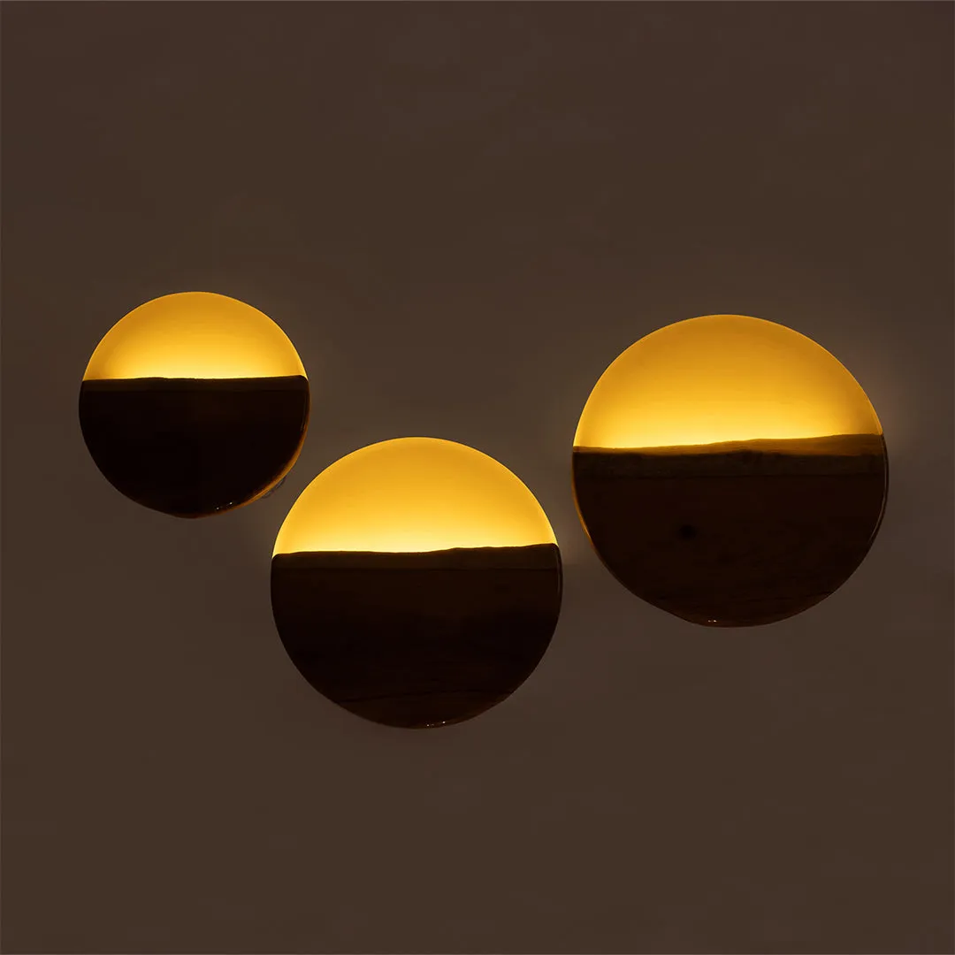 Amber Resin Wall Light