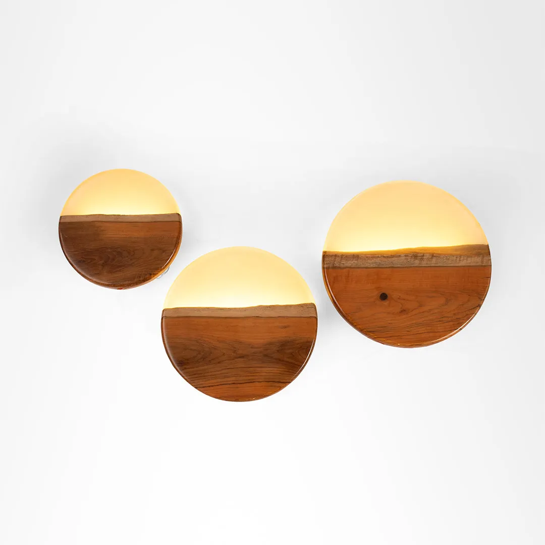 Amber Resin Wall Light