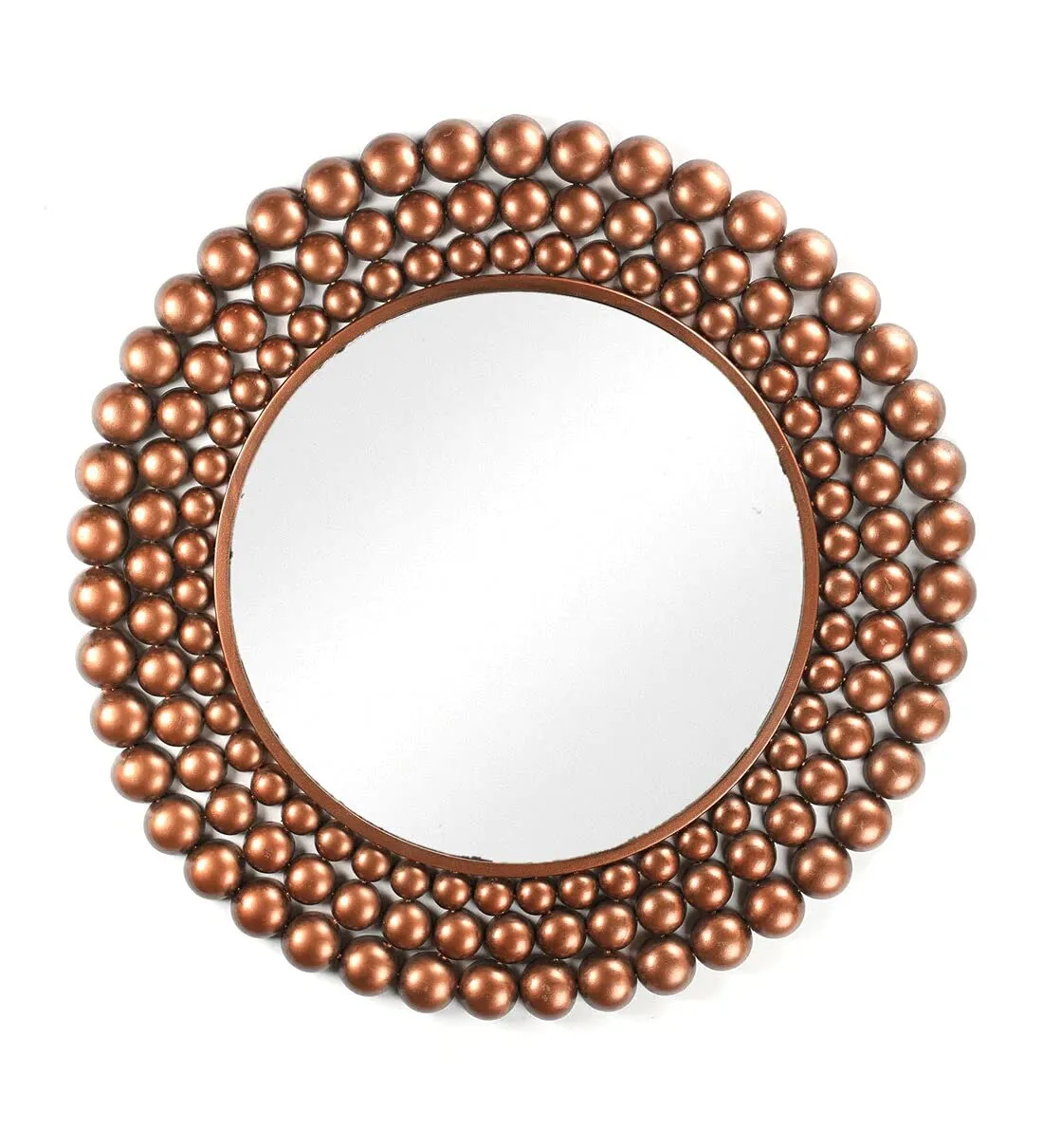 Arsalan Arslan De-Coppera Decorative Mirror | Wall Mounted Hanging Mirror for Home Decor | Round| Framed