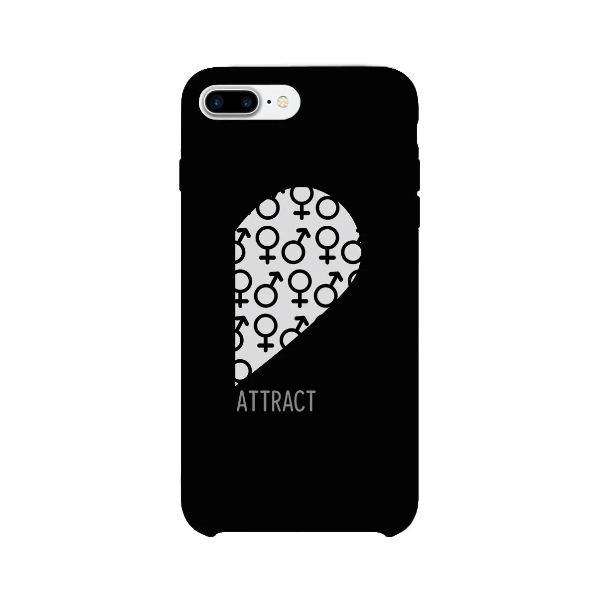 Attract Female Symbols-Right Black Phone Case