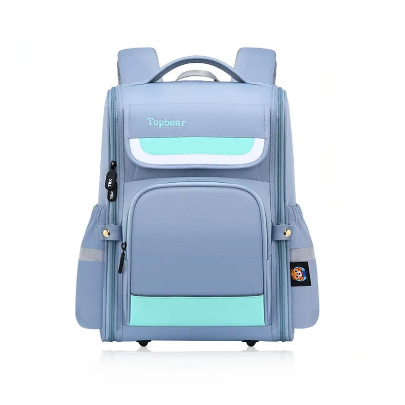 Back to school Korean Kid Schoolbags Elementary School Backpack Reflective Strip Spine Protection Backpack Large-capacity Waterproof School Bag