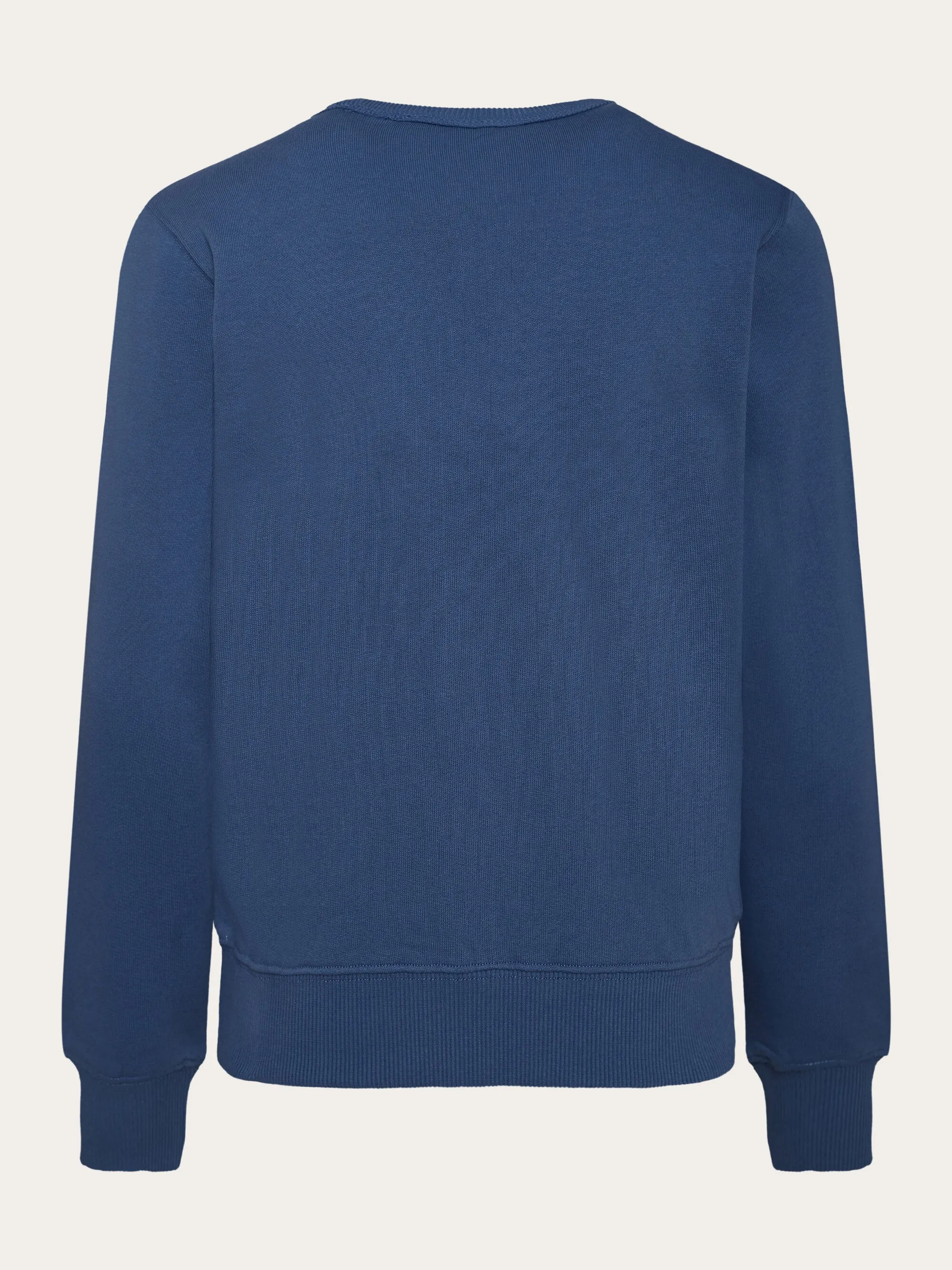 Badge crew neck sweat - Moonlight Blue