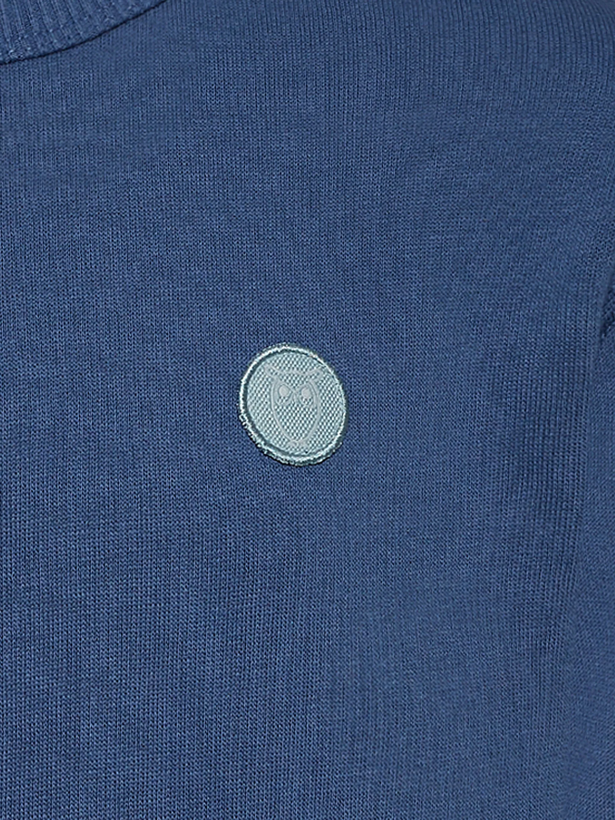 Badge crew neck sweat - Moonlight Blue