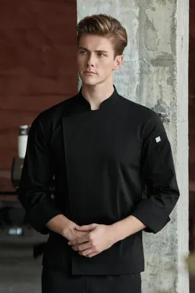 Banyan Black Chef Jacket, Long Sleeve