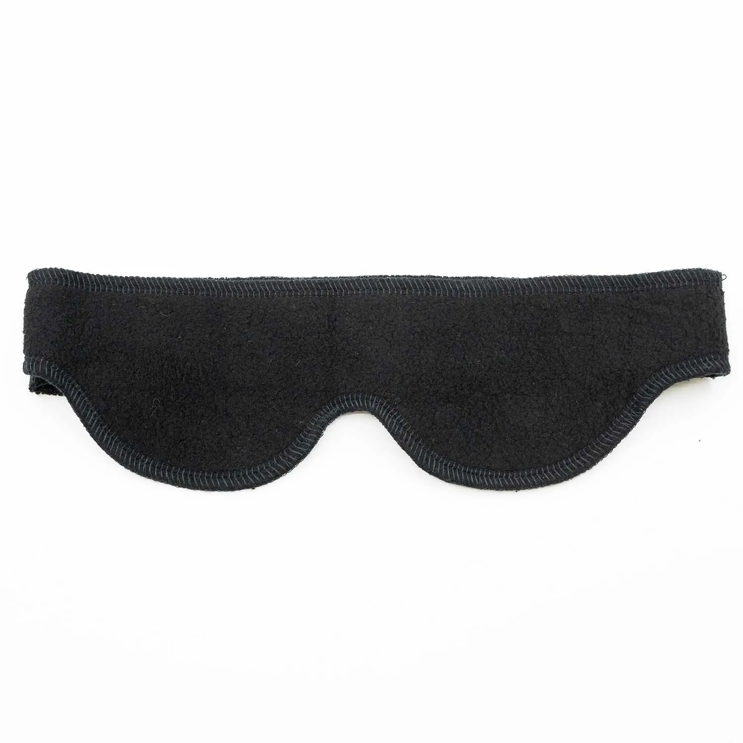 BARTOK Reversible Elastic-free 100% Organic Cotton Eyeshade (Fleece/Twill) (Plastic-free, OC Thread)