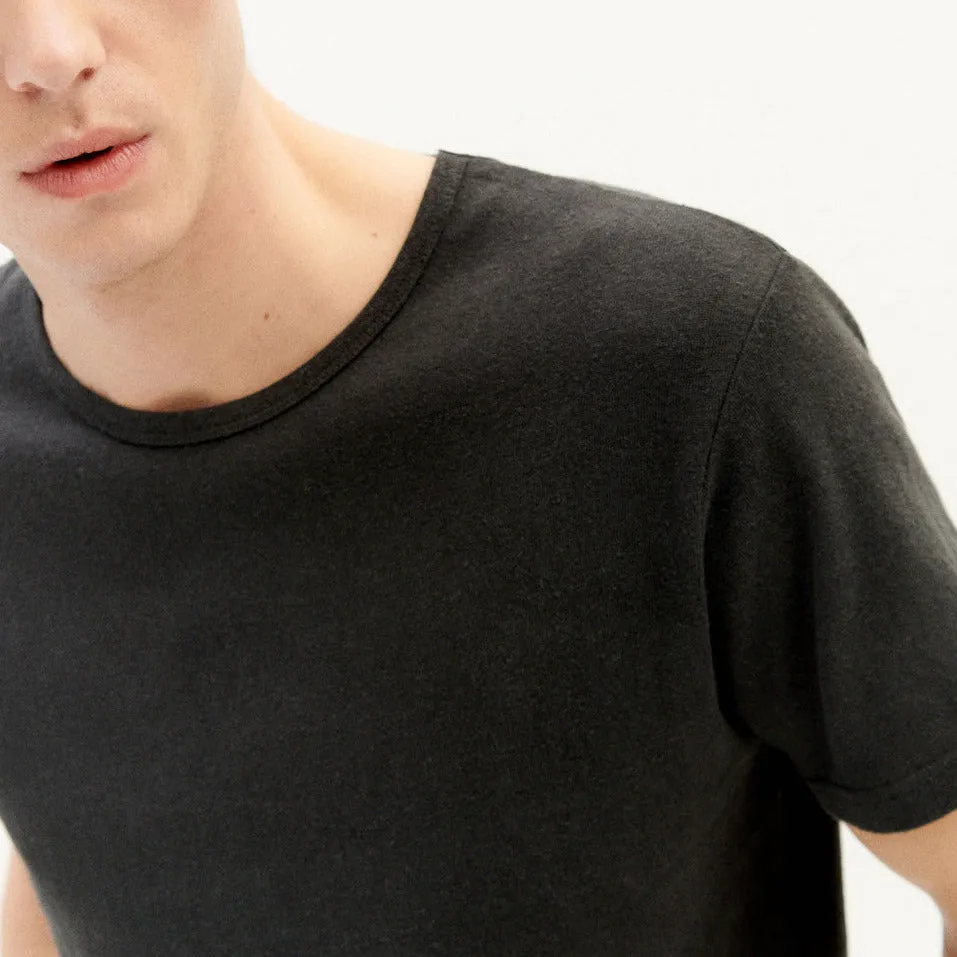 Basic Black Hemp   Organic Cotton T-Shirt