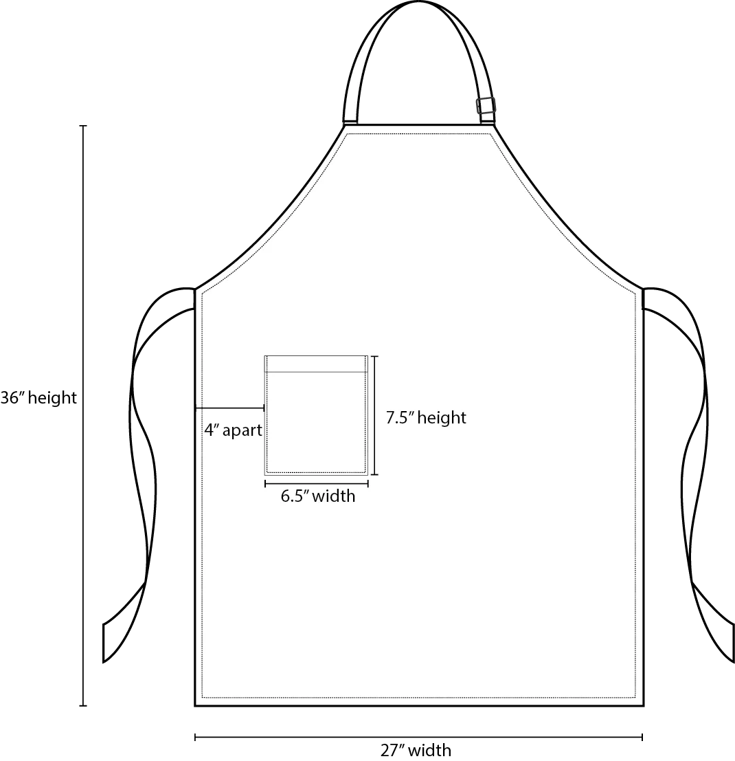 Big Stripes Bib Apron