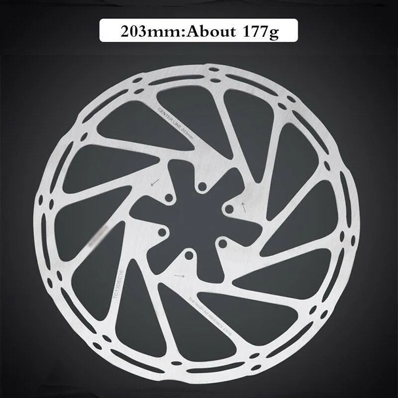 Bike Brake Rotor 2PC 160mm 180mm 203mm Rotor MTB Centerline 6 Hole Rotor Fit Road Bike Bicycle Disc Brake Rotors