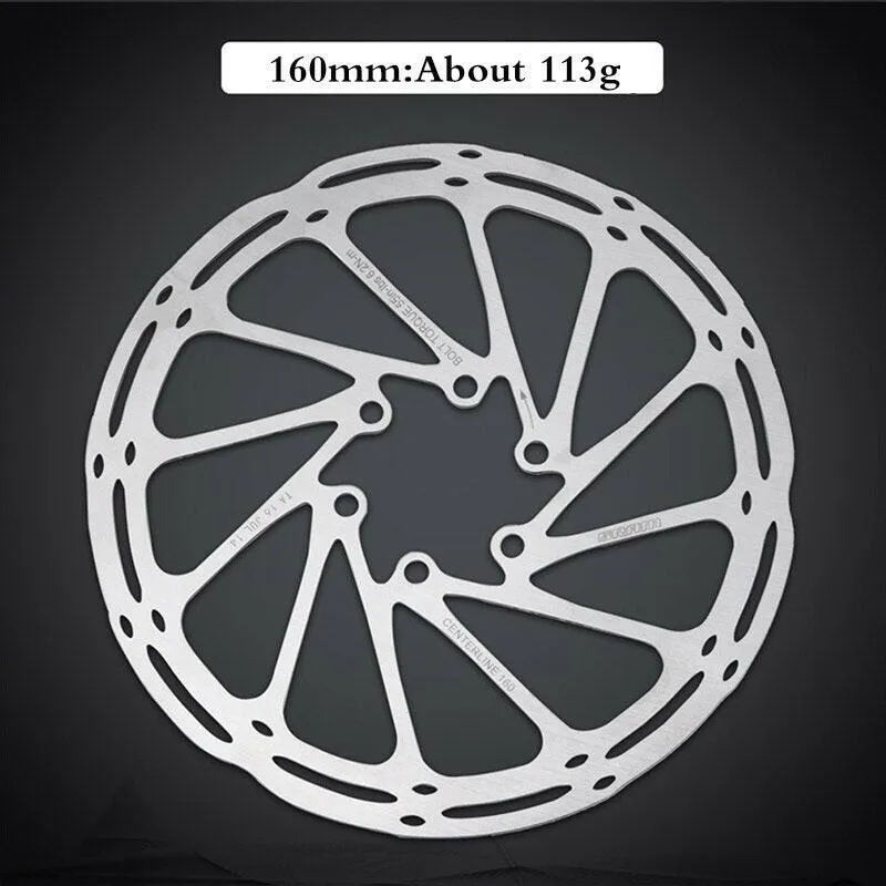 Bike Brake Rotor 2PC 160mm 180mm 203mm Rotor MTB Centerline 6 Hole Rotor Fit Road Bike Bicycle Disc Brake Rotors