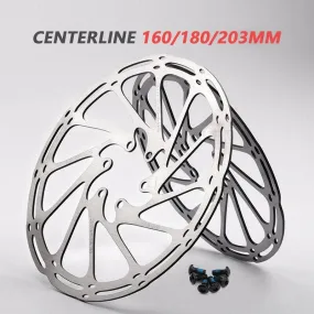 Bike Brake Rotor 2PC 160mm 180mm 203mm Rotor MTB Centerline 6 Hole Rotor Fit Road Bike Bicycle Disc Brake Rotors