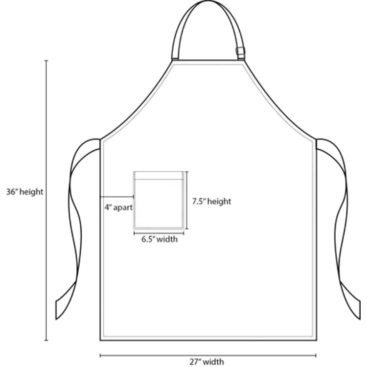 Black Bib Apron