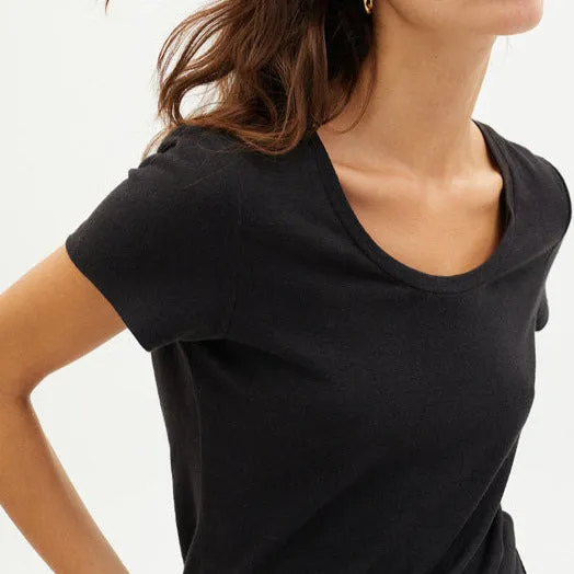 Black Hemp Regina T-Shirt