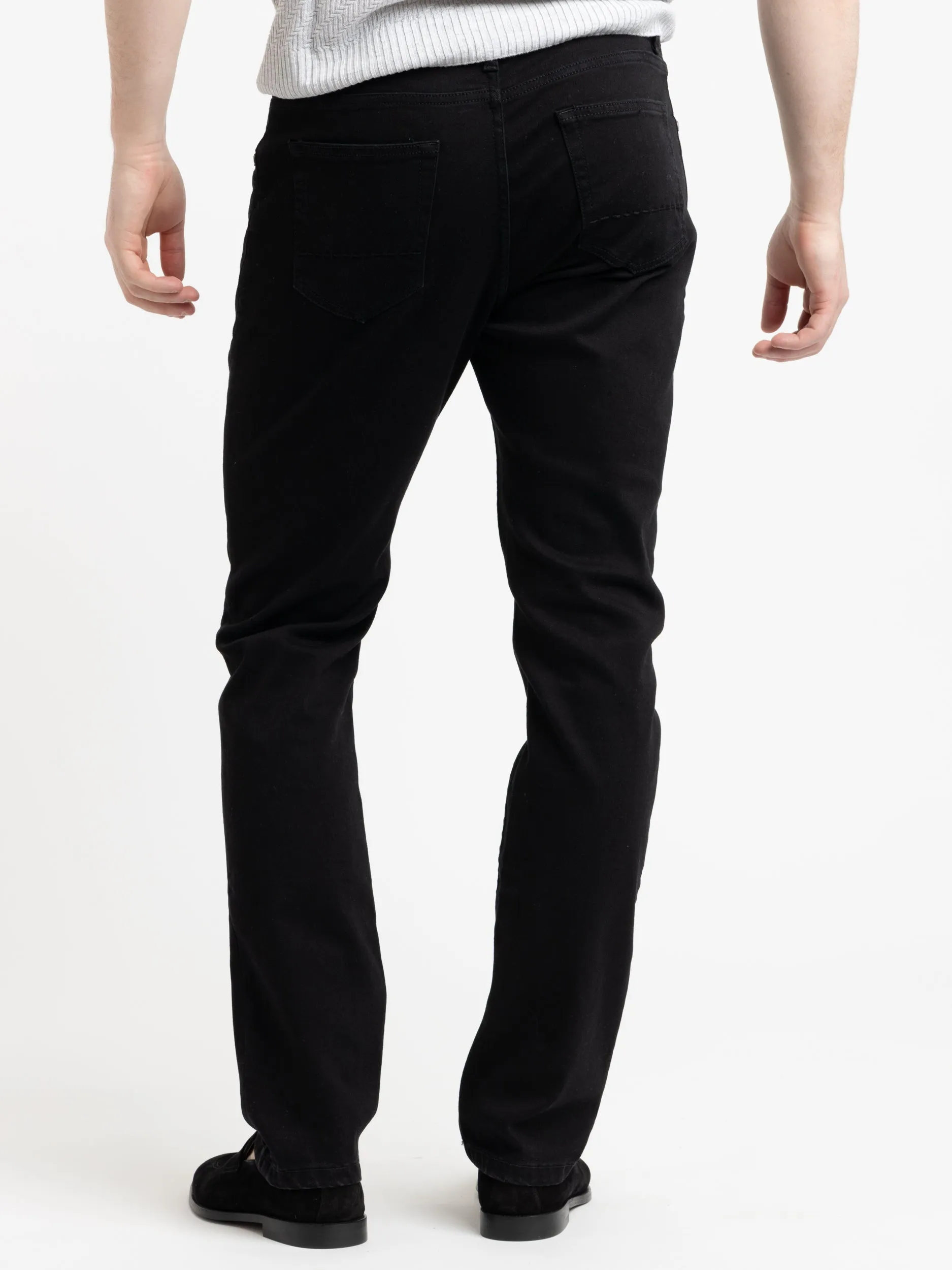 Black Travel Stretch Denim