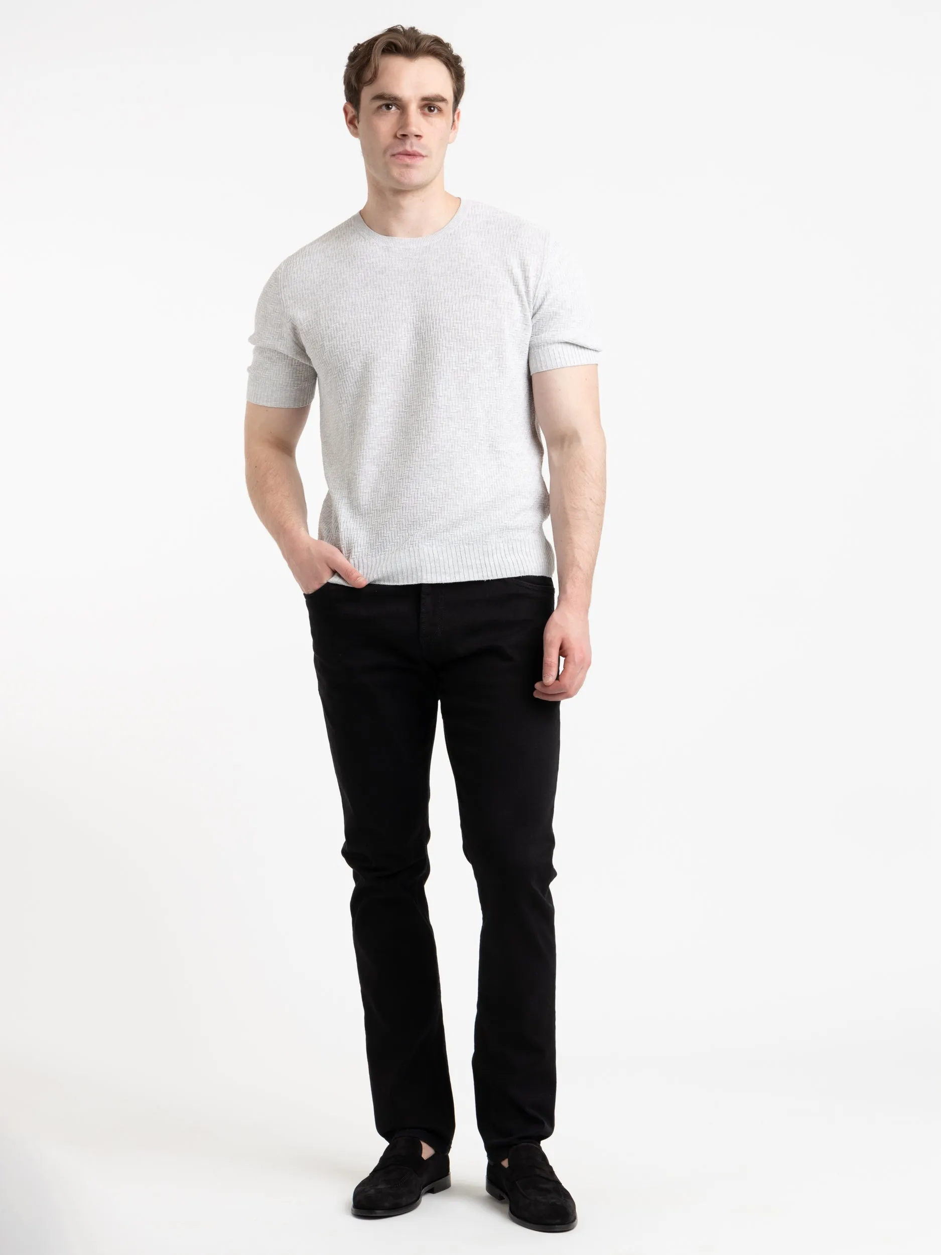 Black Travel Stretch Denim