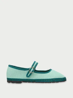 Blue Boromir Mary Jane flats