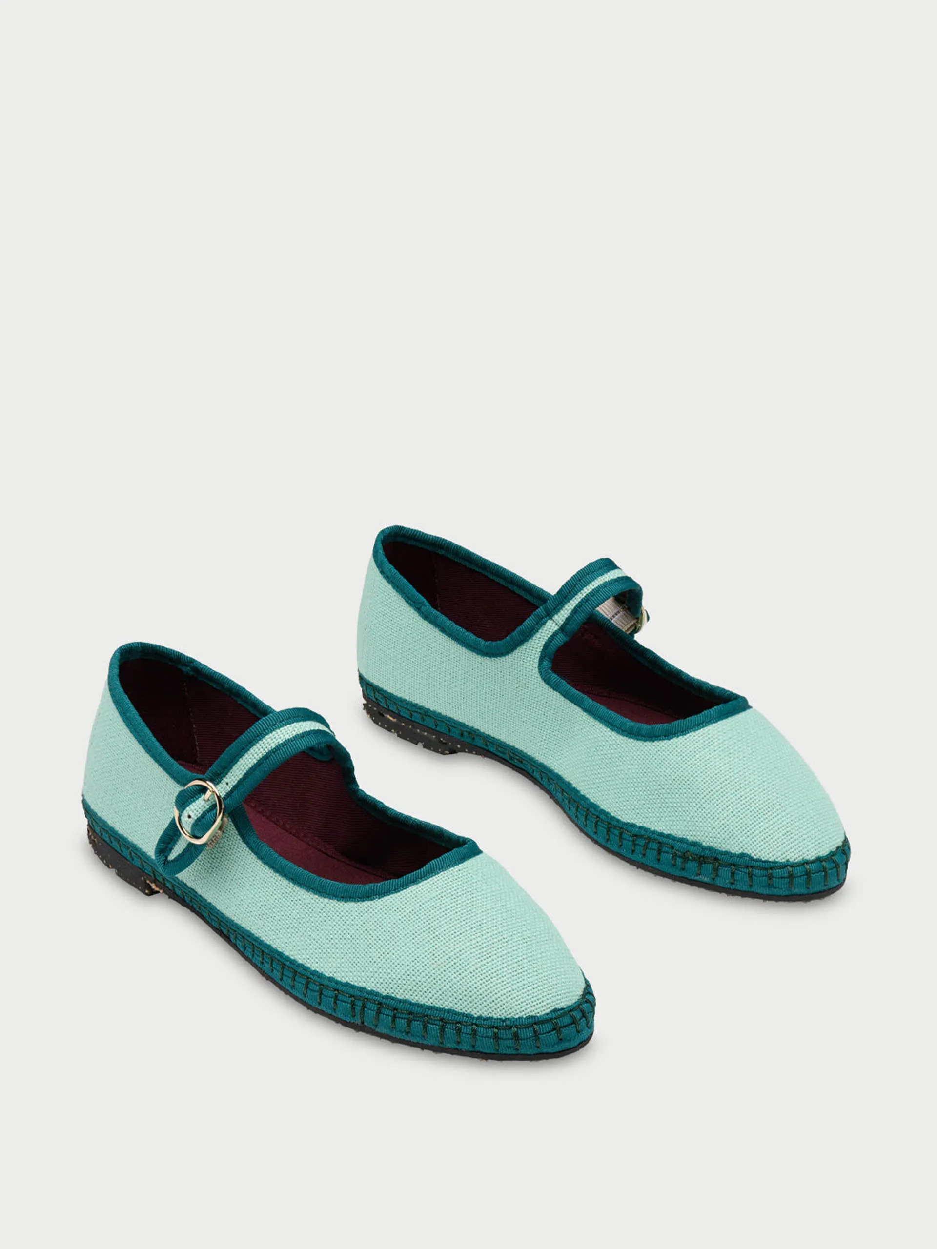 Blue Boromir Mary Jane flats