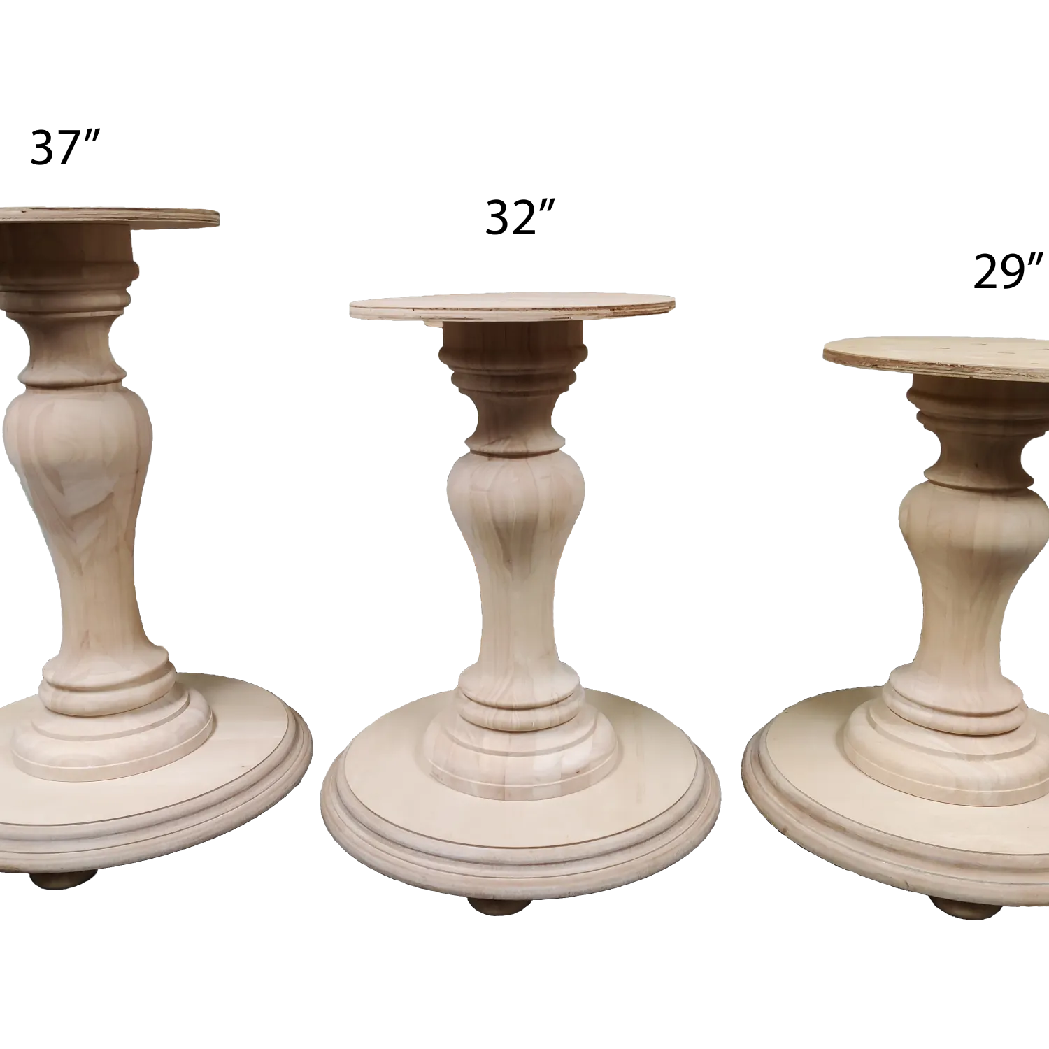 Bradford Round Pedestal Table Base (WH-Bradford[Height]-Color)