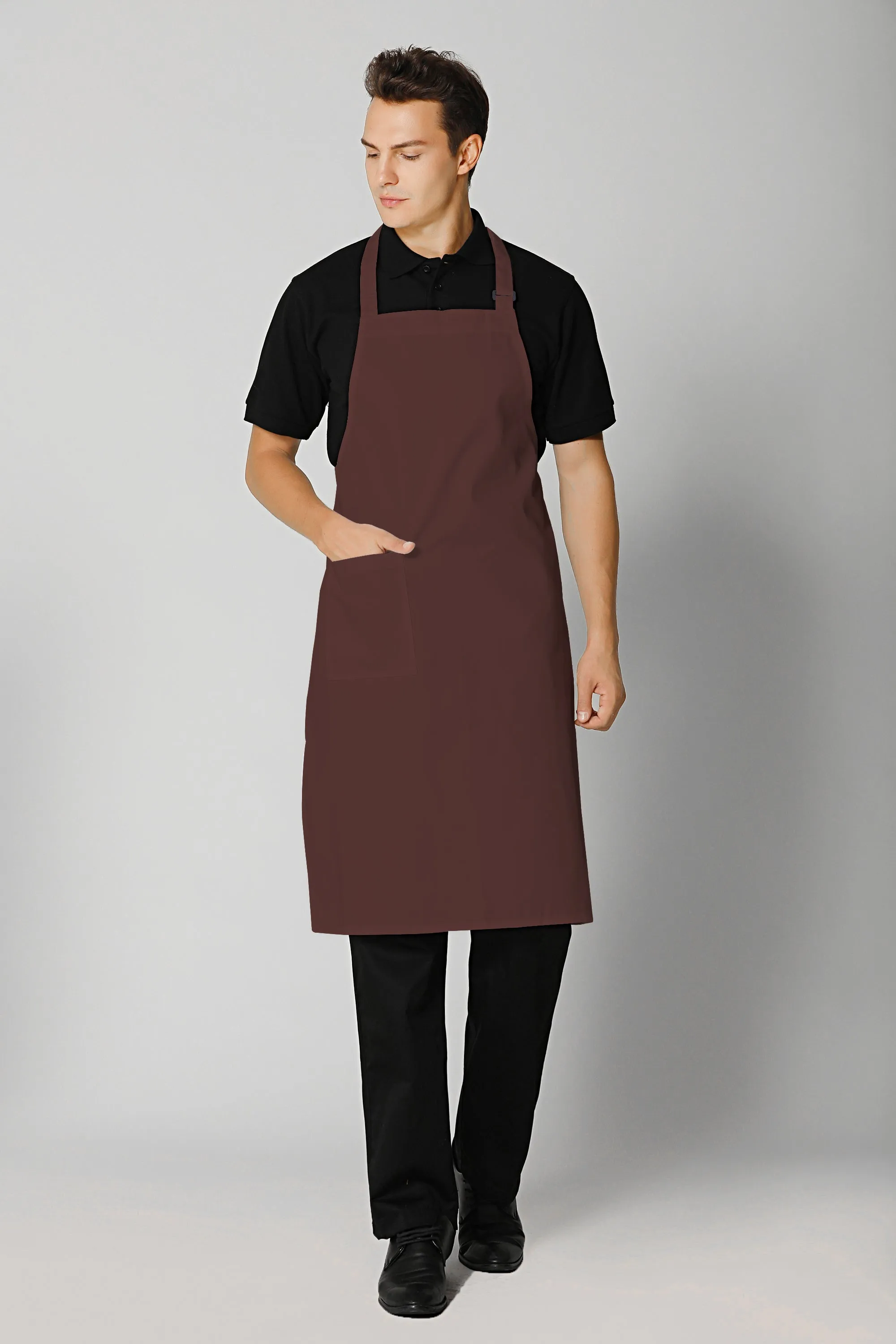 Brown Bib Apron