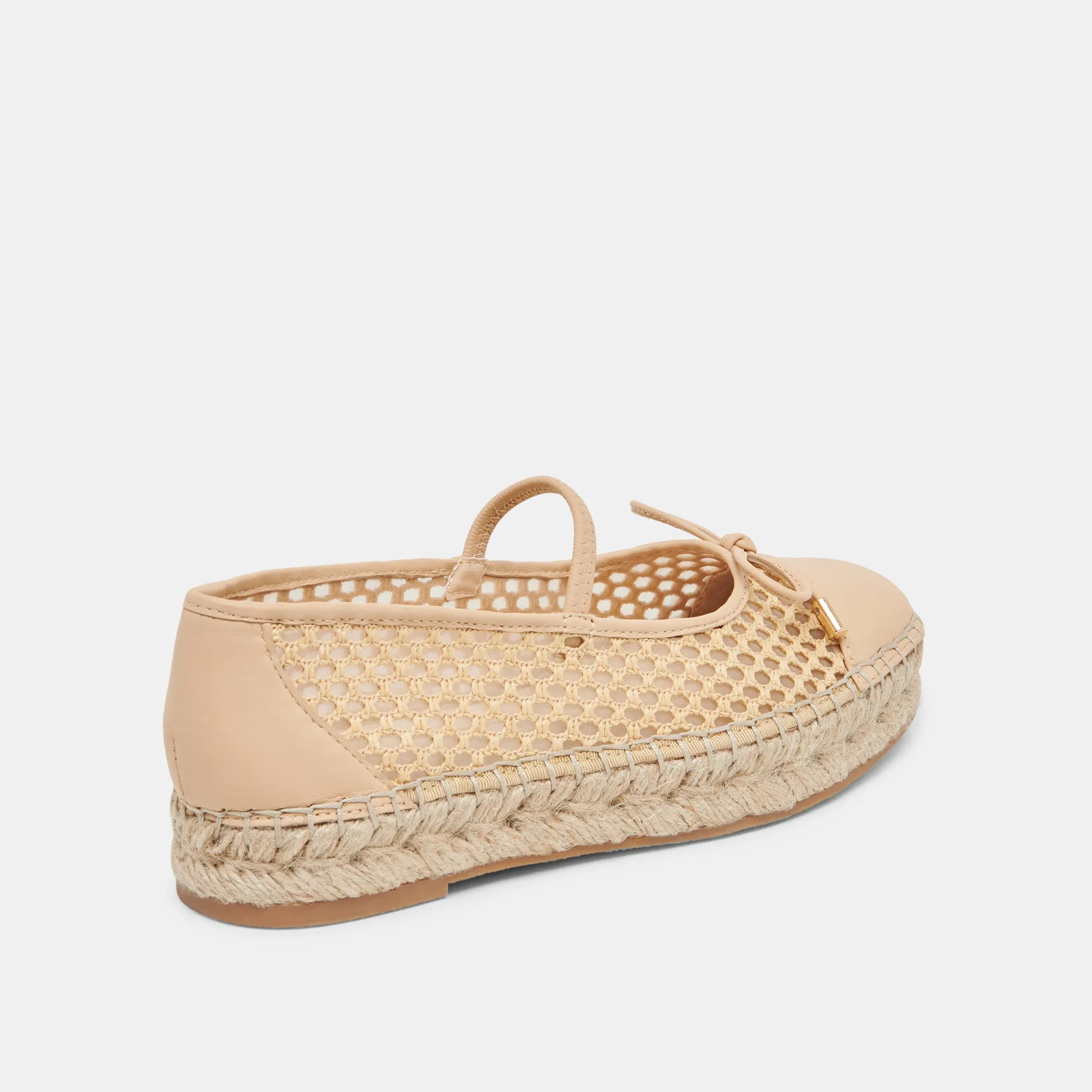 CAMBRE BALLET FLATS LT NATURAL WOVEN MESH