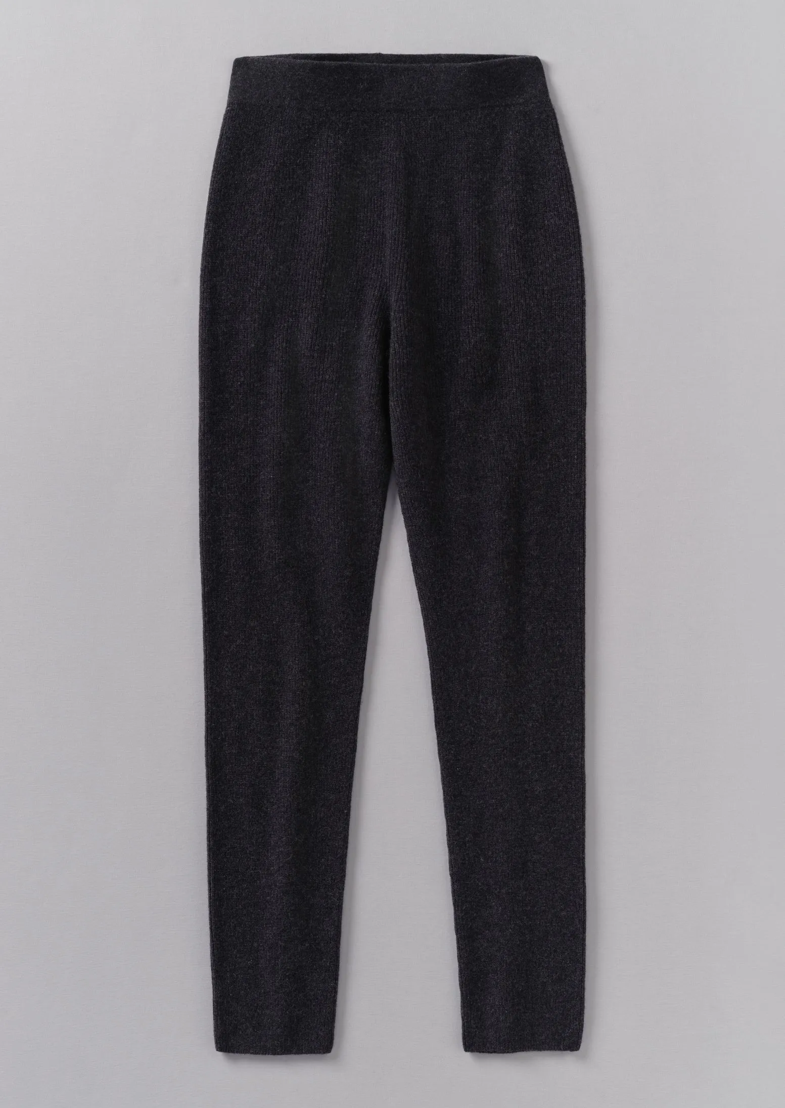 Cashmere Slim Leg Trousers | Charcoal