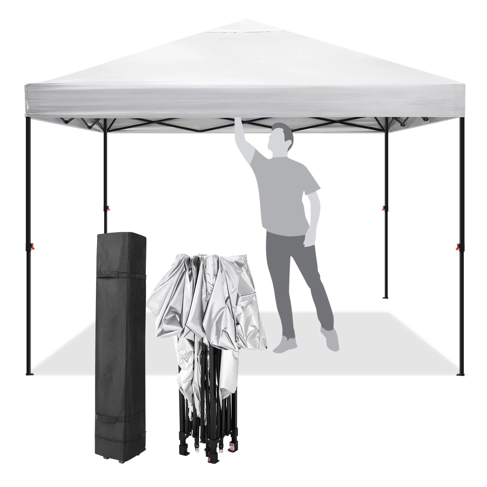 COBIZI Pop Up Canopy Gazebo Shade Party Tent 10'x10' with Carry Bag