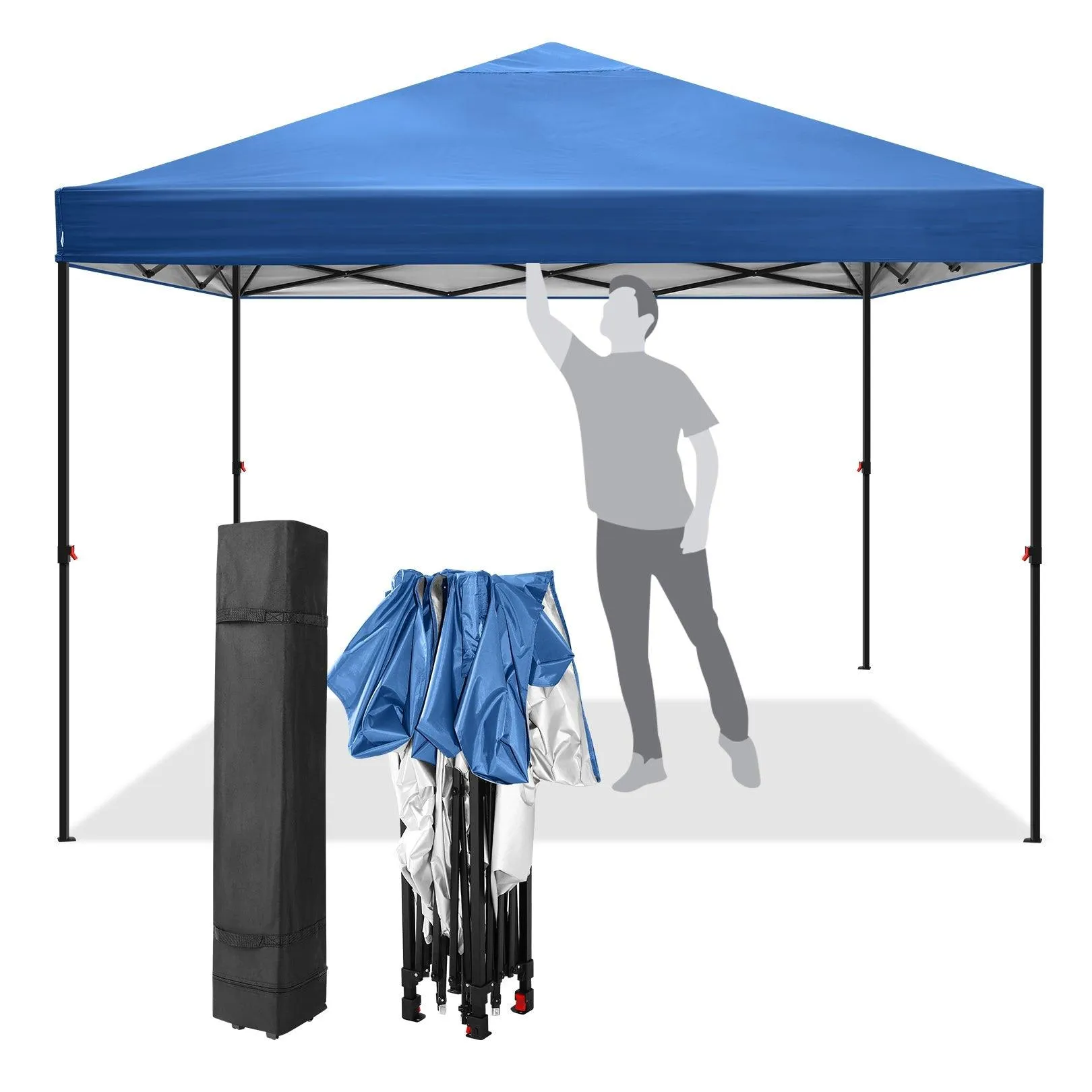 COBIZI Pop Up Canopy Gazebo Shade Party Tent 10'x10' with Carry Bag