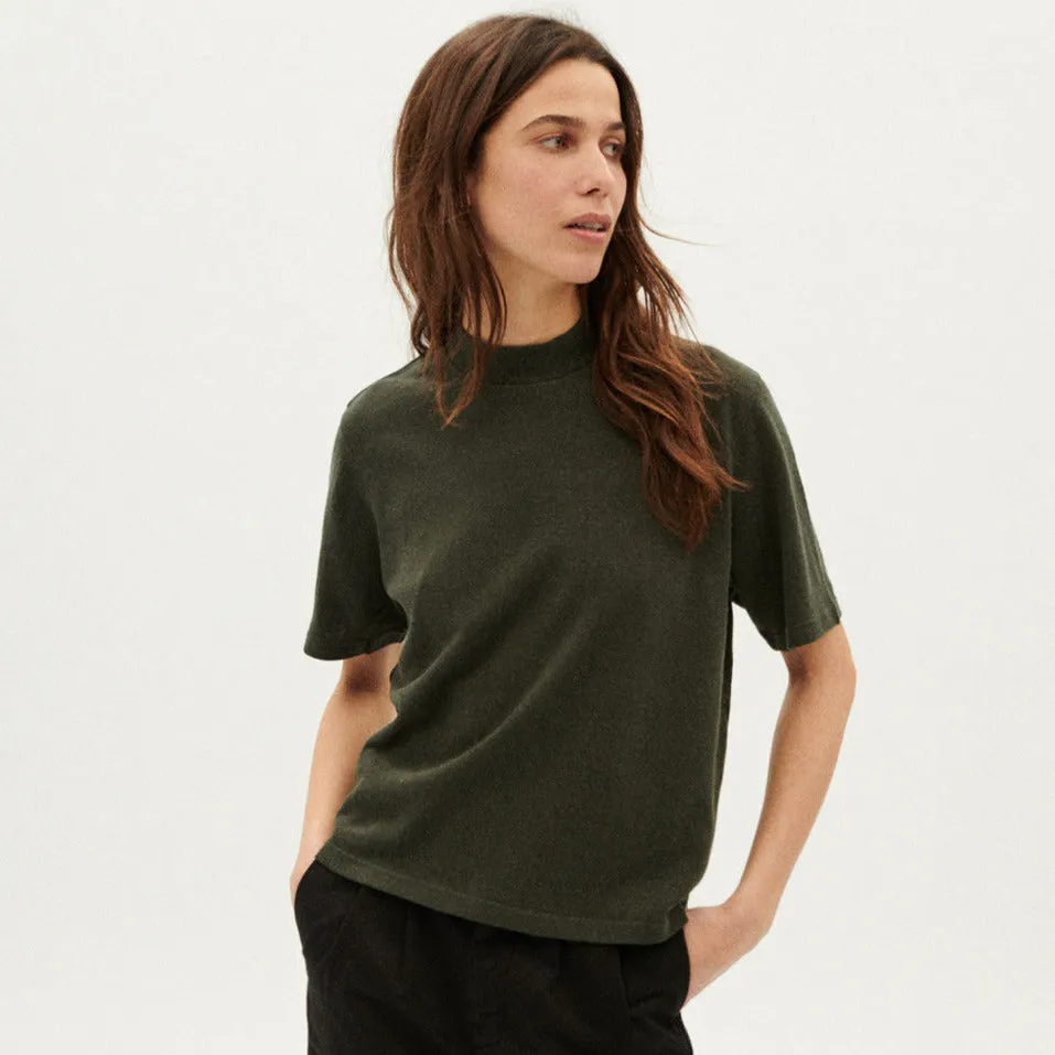 Dark Green Hemp   Organic Cotton Aidin T-Shirt