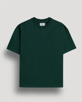 Dark green plain oversized t-shirt