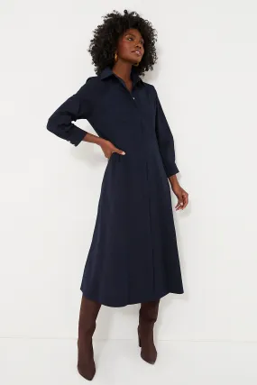 Dark Navy Briana Midi Dress