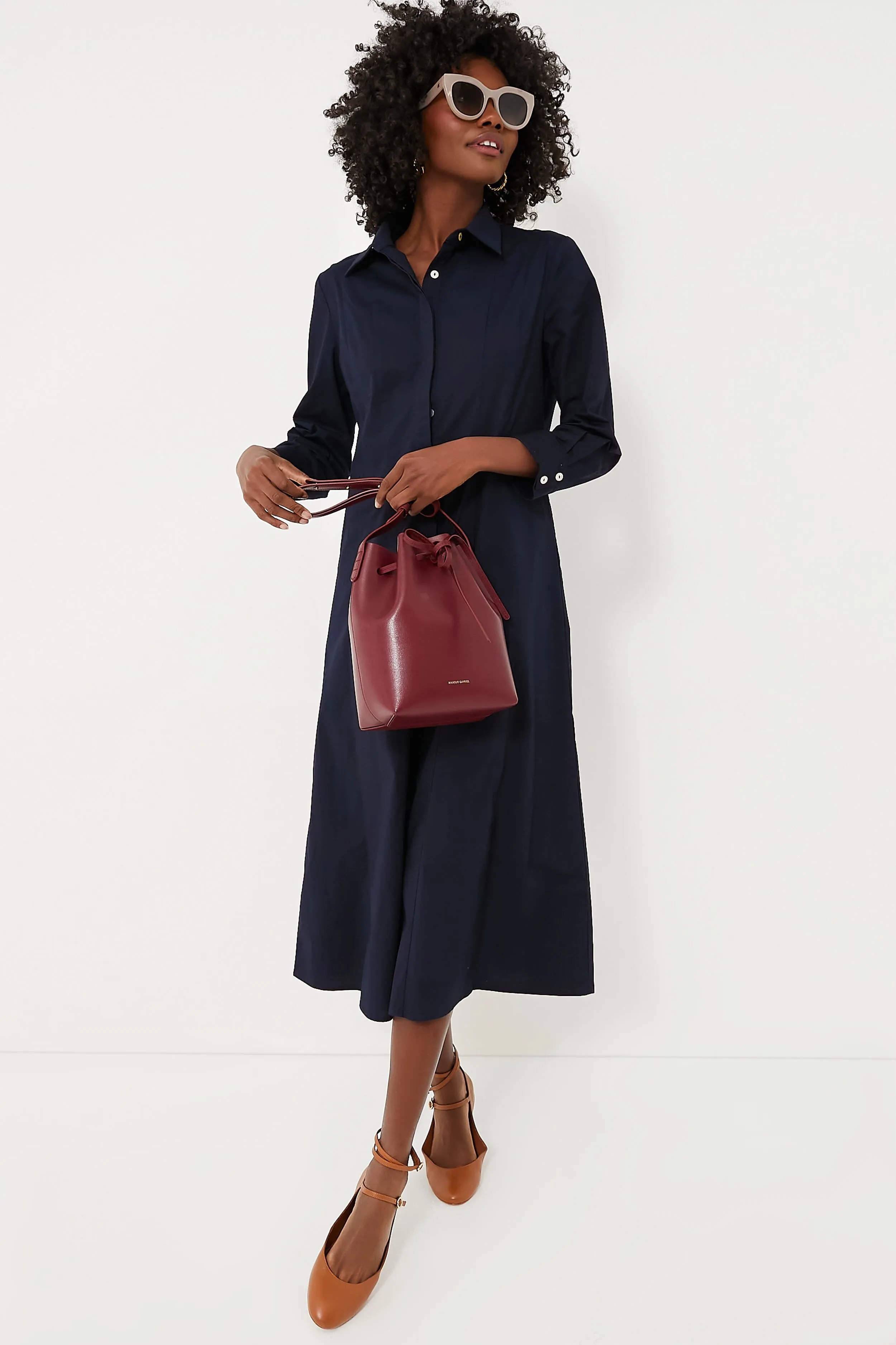 Dark Navy Briana Midi Dress