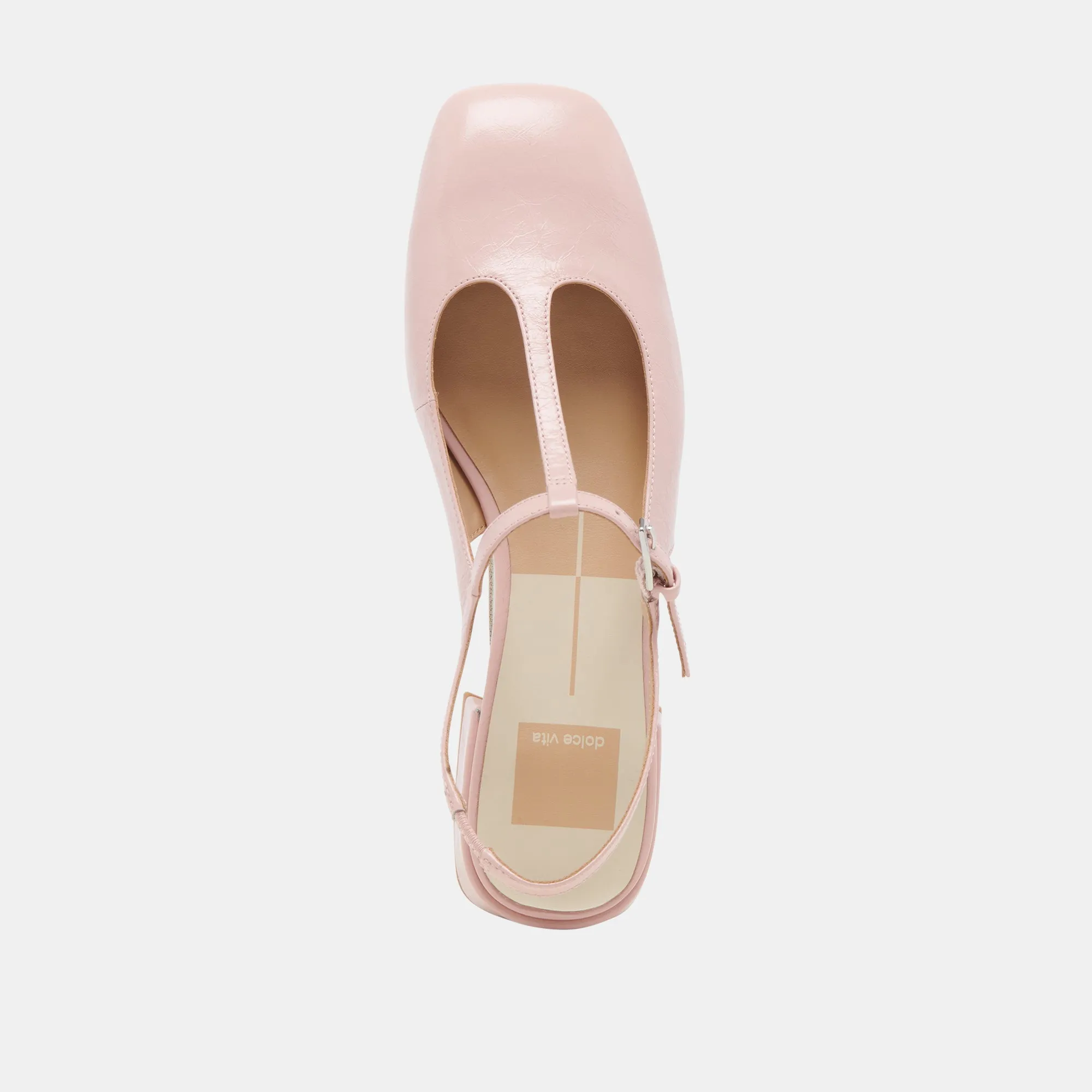 DEIDRA FLATS PINK CRINKLE PATENT LEATHER