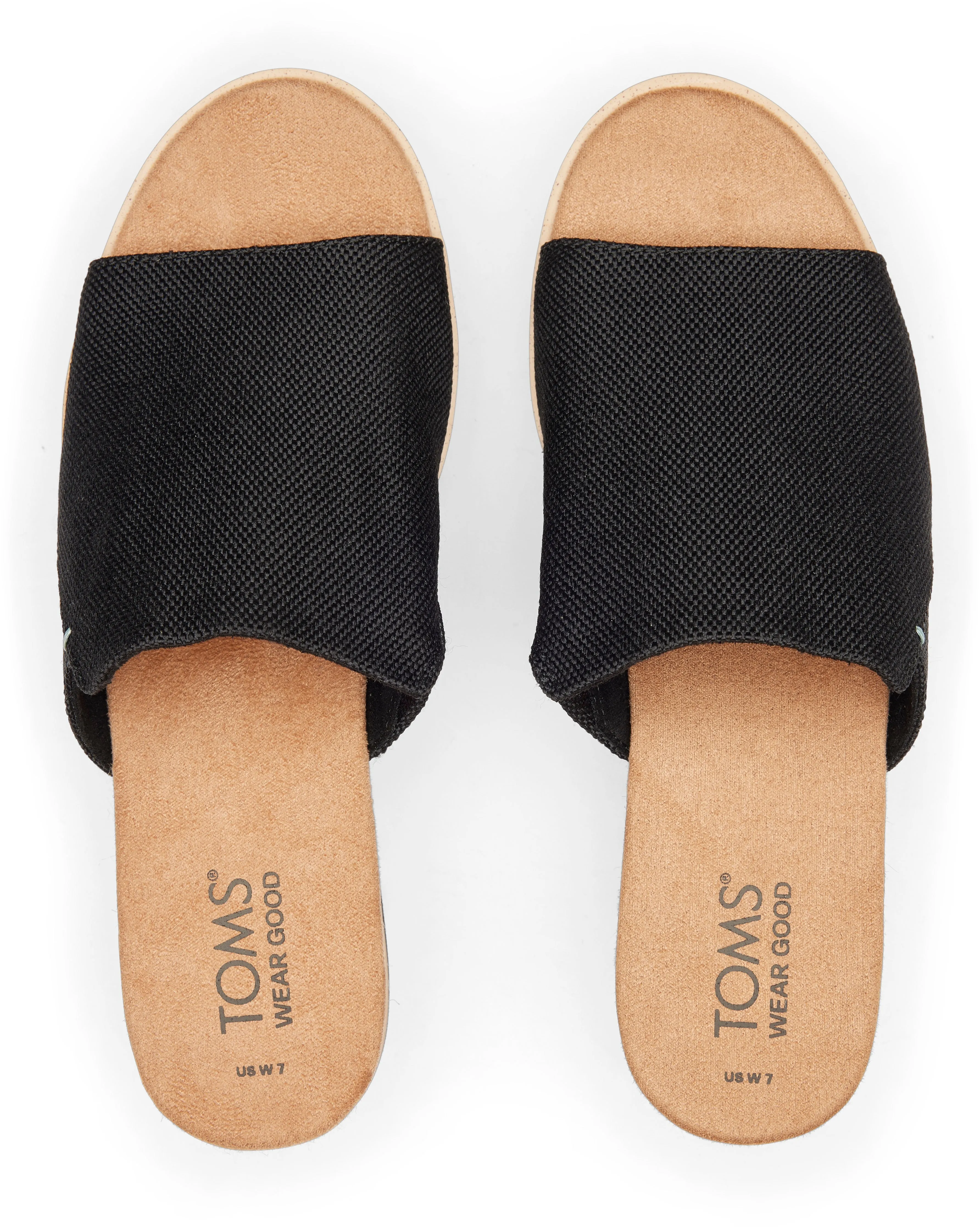 Diana Mule Sandal - Black Canvas