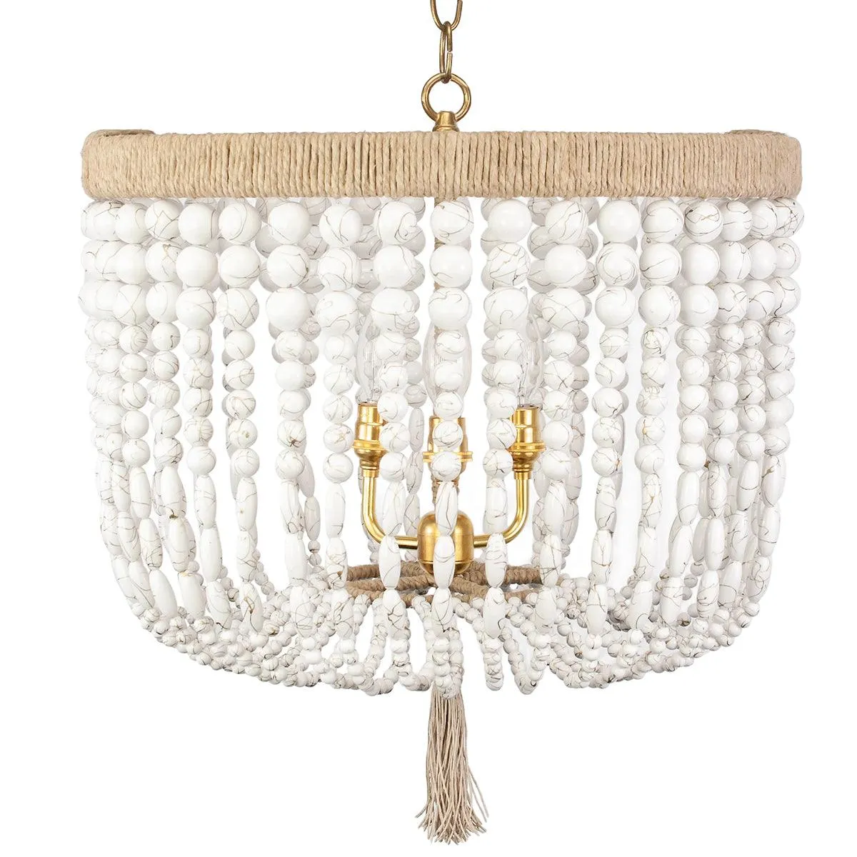 Dreamy Beaded Swag Chandelier