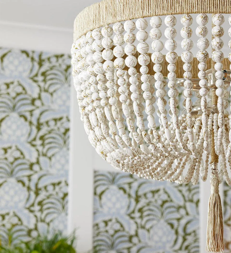 Dreamy Beaded Swag Chandelier