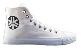 Etiko Fairtrade Hi Top All White Sneakers