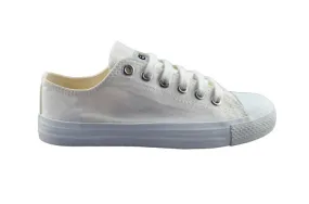 Etiko Fairtrade Lo-Cut All White Sneakers